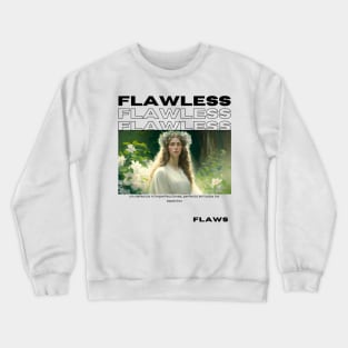 Flawless, Pop Culture, Black text Crewneck Sweatshirt